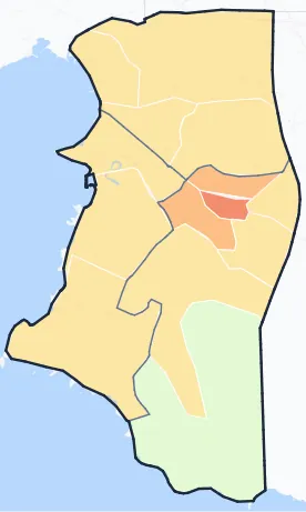 Carte de densité de population de Six-Fours-les-Plages