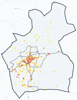 Carte des commerces de Carpentras