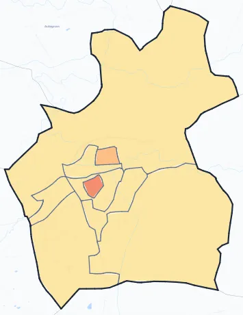 Carte de densité de population de Carpentras