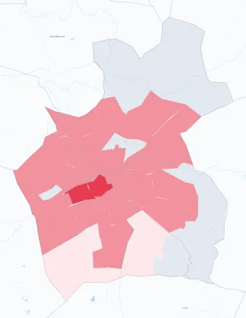 Carte de la valeur locative de référence de Carpentras