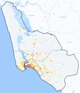 Carte des commerces de Les Sables-d'Olonne