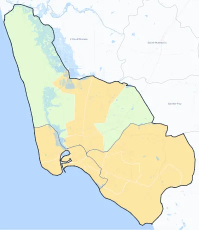 Carte de densité de population de Les Sables-d'Olonne