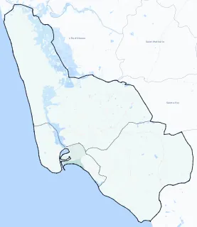 Carte de densité d'emplois salariés estimés de Les Sables-d'Olonne