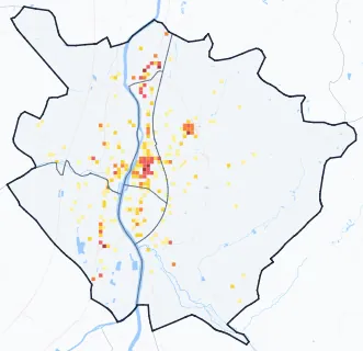 Carte des commerces de Châtellerault