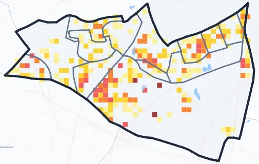 Carte des commerces de Massy
