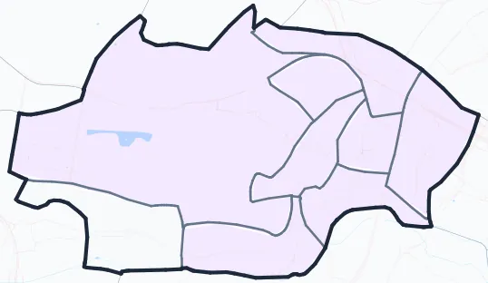 Carte de densité de population étudiante de Palaiseau