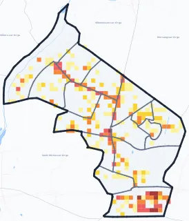 Carte des commerces de Sainte-Geneviève-des-Bois