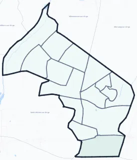Carte de densité d'emplois salariés estimés de Sainte-Geneviève-des-Bois