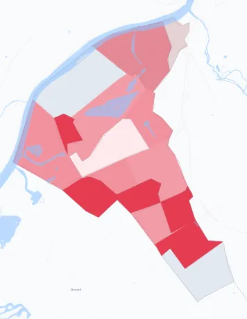 Carte de la valeur locative de référence de Vigneux-sur-Seine