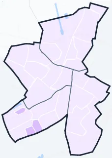 Carte de densité de population étudiante de Antony