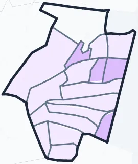 Carte de densité de population étudiante de Bagneux