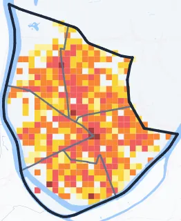 Carte des commerces de Boulogne-Billancourt