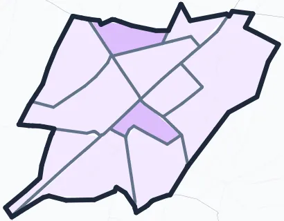 Carte de densité de population étudiante de Châtillon