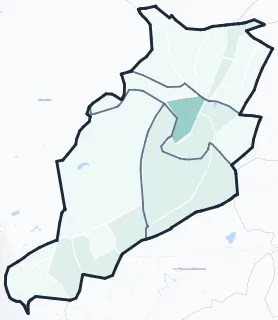 Carte de densité d'emplois salariés estimés de Clamart