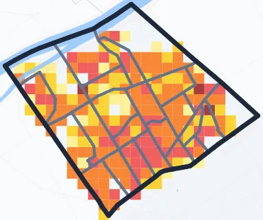 Carte des commerces de Levallois-Perret