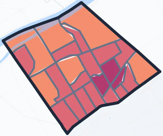 Carte de densité de population de Levallois-Perret