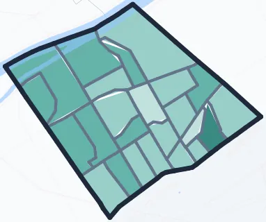 Carte de densité d'emplois salariés estimés de Levallois-Perret