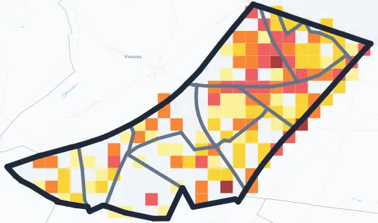 Carte des commerces de Malakoff