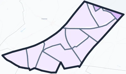 Carte de densité de population étudiante de Malakoff