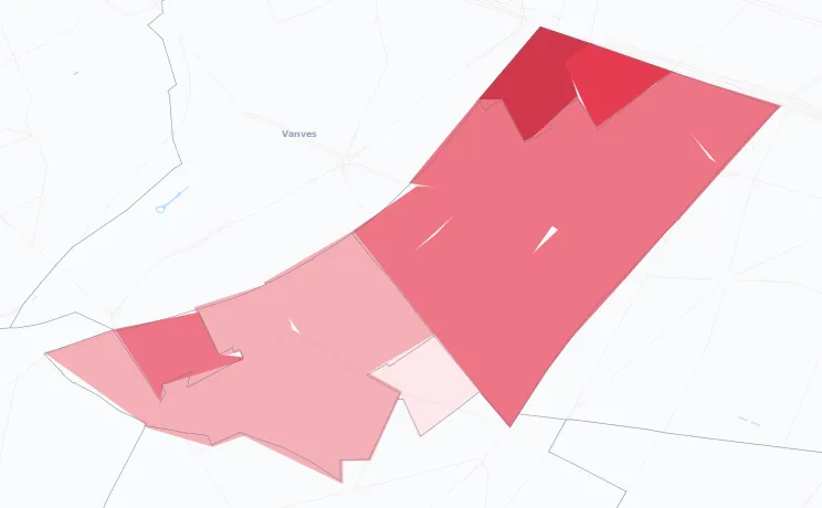 Carte de la valeur locative de référence de Malakoff
