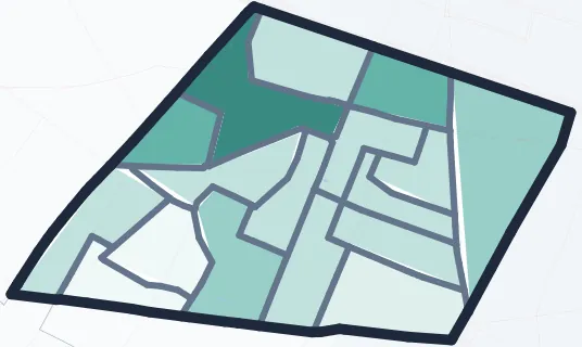 Carte de densité d'emplois salariés estimés de Montrouge