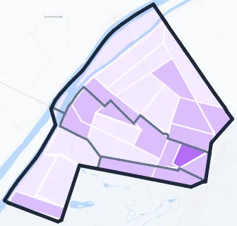 Carte de densité de population étudiante de Neuilly-sur-Seine