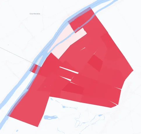 Carte de la valeur locative de référence de Neuilly-sur-Seine