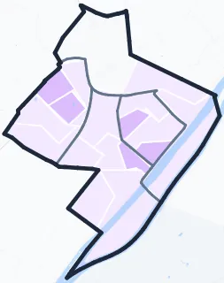 Carte de densité de population étudiante de Puteaux