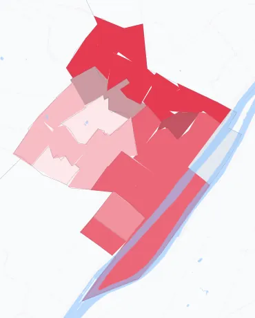 Carte de la valeur locative de référence de Puteaux