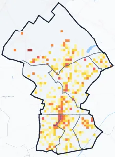 Carte des commerces de Aulnay-sous-Bois