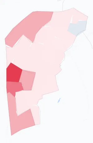 Carte de la valeur locative de référence de Bagnolet