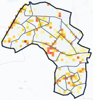 Carte des commerces de Le Blanc-Mesnil