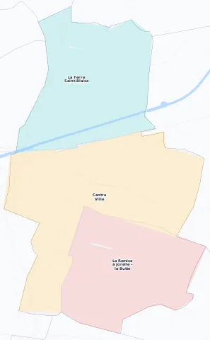 Carte des arrondissements et quartiers de Bondy