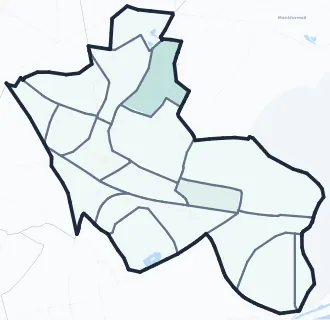 Carte de densité d'emplois salariés estimés de Gagny