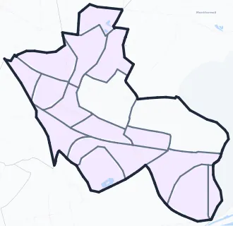 Carte de densité de population étudiante de Gagny