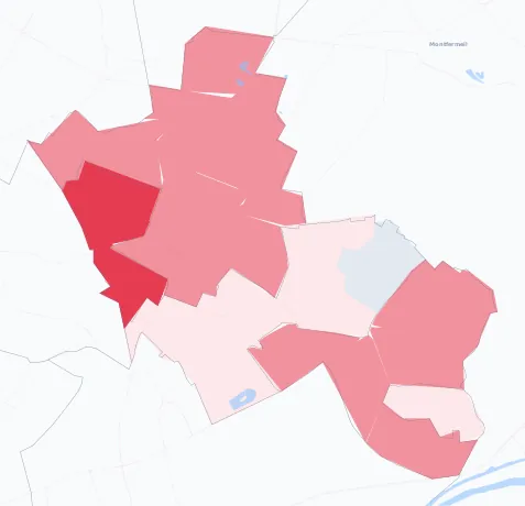 Carte de la valeur locative de référence de Gagny