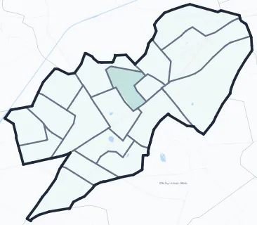 Carte de densité d'emplois salariés estimés de Livry-Gargan