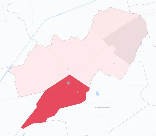 Carte de la valeur locative de référence de Livry-Gargan