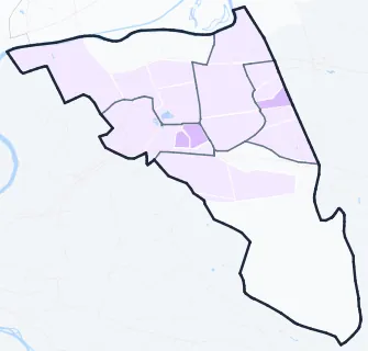 Carte de densité de population étudiante de Noisy-le-Grand