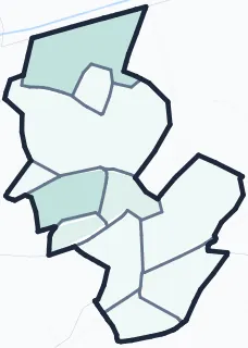 Carte de densité d'emplois salariés estimés de Romainville