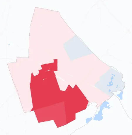 Carte de la valeur locative de référence de Stains