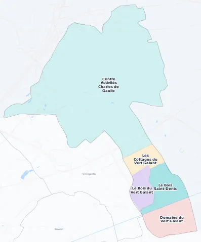 Carte des arrondissements et quartiers de Tremblay-en-France