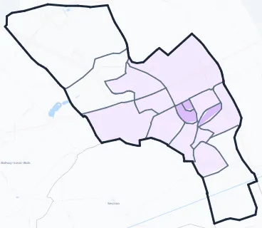 Carte de densité de population étudiante de Villepinte