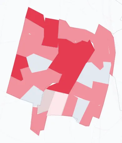 Carte de la valeur locative de référence de Cachan