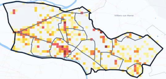 Carte des commerces de Champigny-sur-Marne