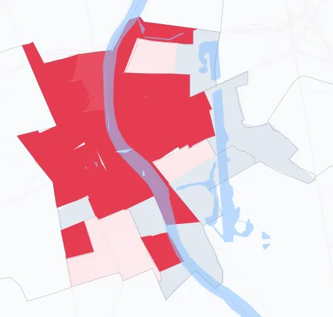 Carte de la valeur locative de référence de Choisy-le-Roi