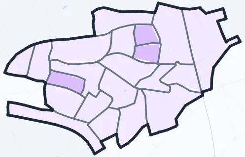 Carte de densité de population étudiante de Fontenay-sous-Bois