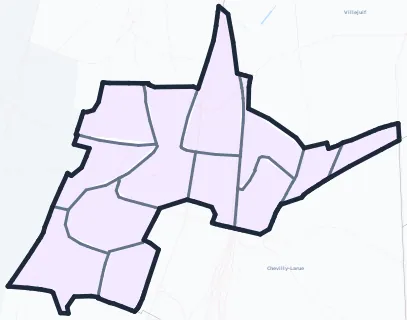 Carte de densité de population étudiante de L'Haÿ-les-Roses