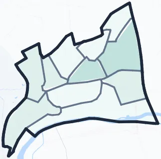 Carte de densité d'emplois salariés estimés de Nogent-sur-Marne