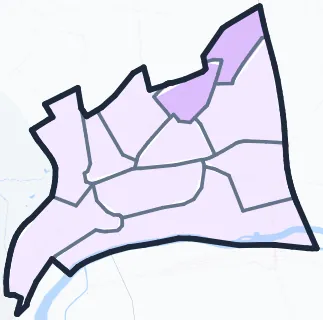 Carte de densité de population étudiante de Nogent-sur-Marne